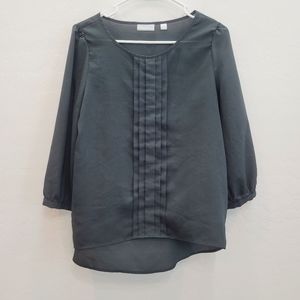 New York & Company Black Blouse Top Women's Size Medium